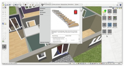 24_Dibujar una escalera con un programa de CAD en 3D