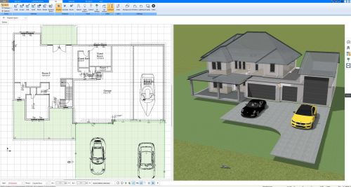 Plano detallado de la planta y diseño en 3D