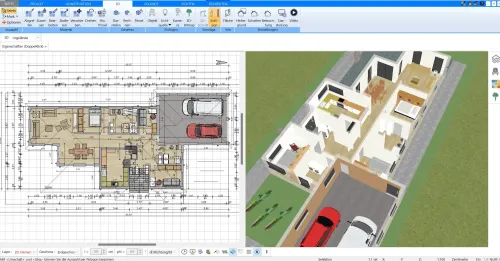 En Plan7Architekt se pueden importar varios millones de objetos 3D de Google SketchUp