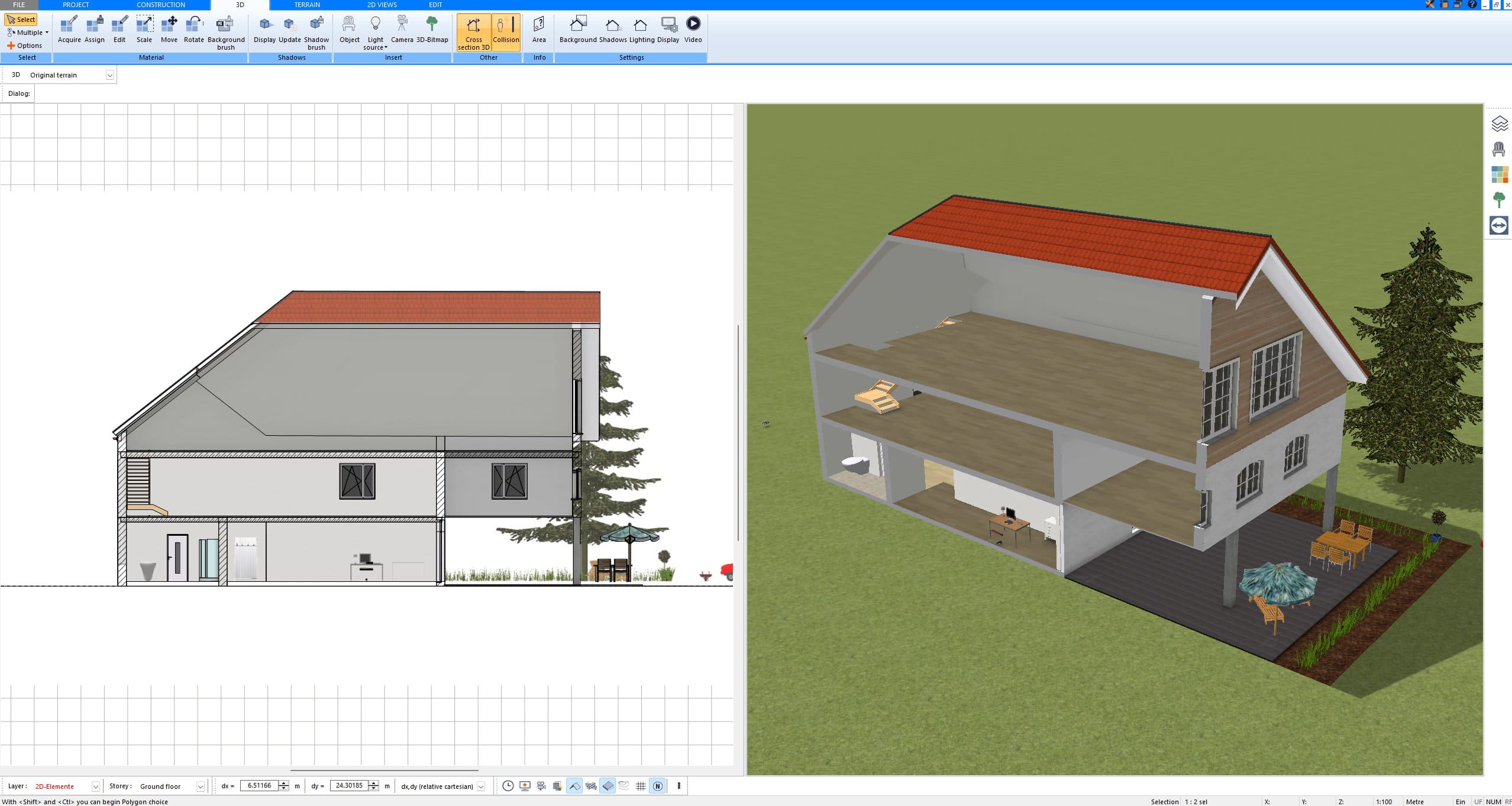 2D & 3D Sections in Plan7Architect