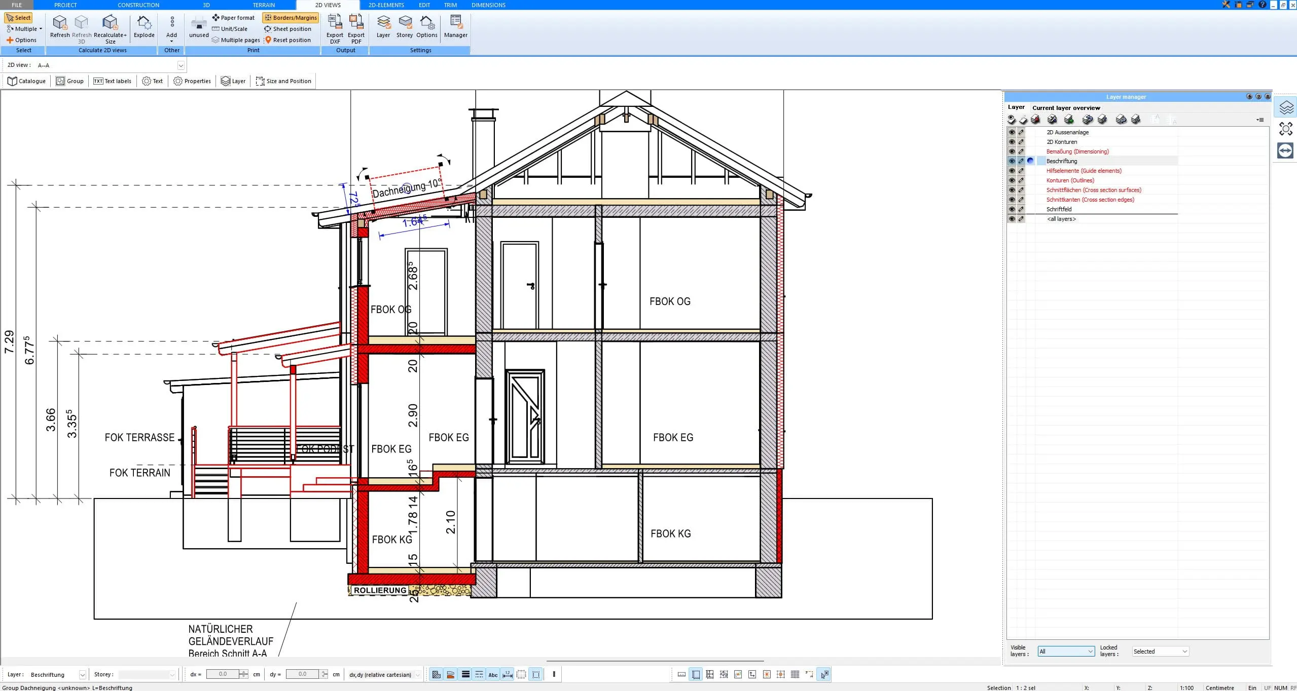 2D Section