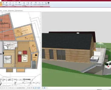 3D Floor Plan Created with Plan7Architect – Easily design your home layout with precise measurements