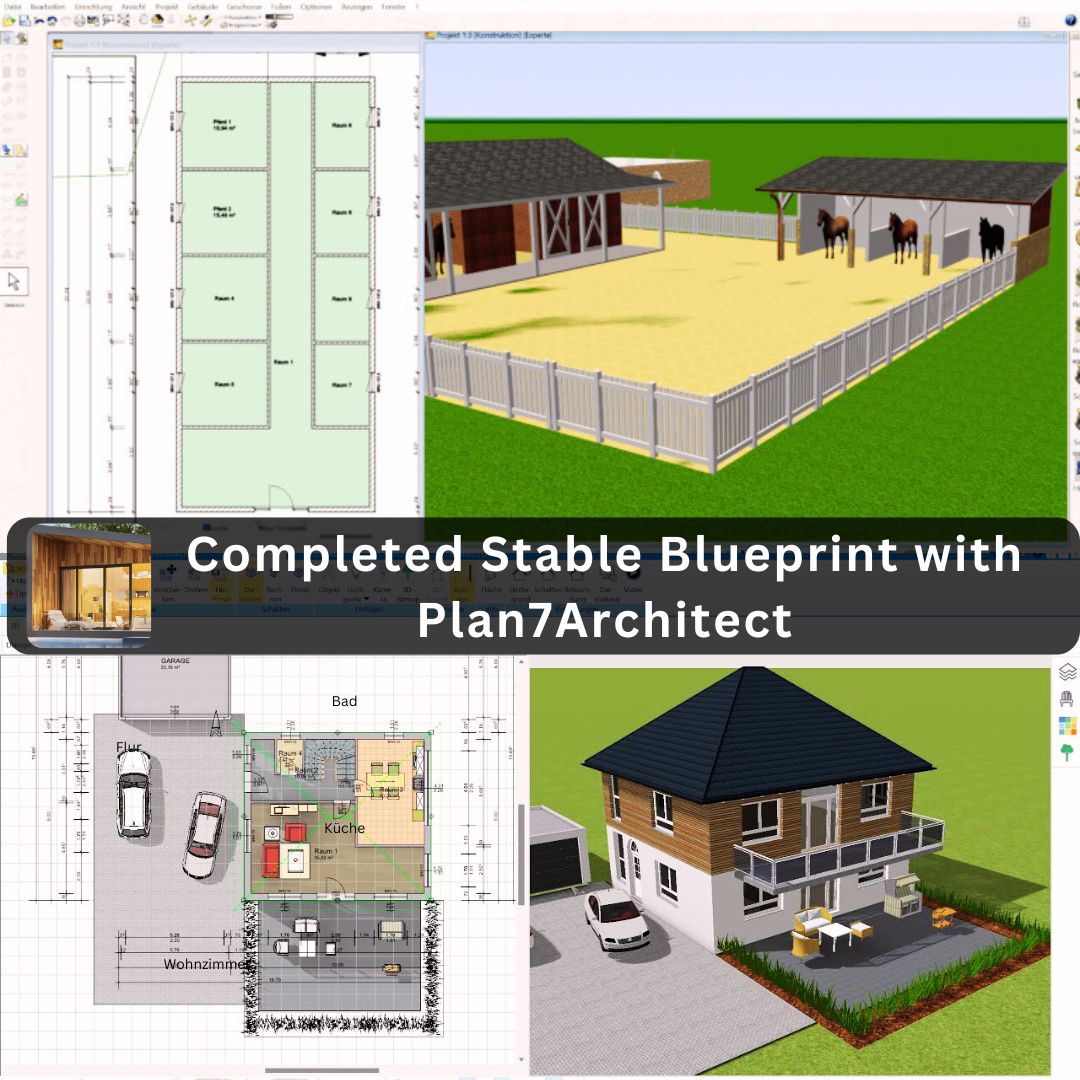 Completed Stable Blueprint with Plan7Architect