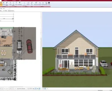 Creating the basic floor plan in Plan7Architect – defining dimensions and layout