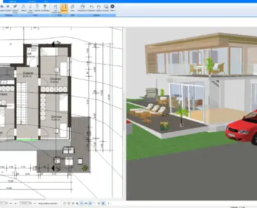 3D Floor Plan of a Plus-Energy House – Designed with Plan7Architect, showcasing an optimal layout for energy efficiency