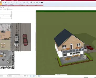 3D house design created with Plan7Architect – precise and realistic visualization