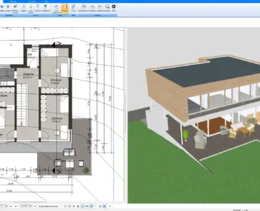Basement floor plan designed with Plan7Architect – visualizing room layout and storage areas in 2D