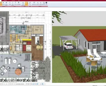 Creating a precise 2D plot plan with Plan7Architect – Define property boundaries and layout effortlessly