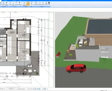 Precise wall thickness planning in Plan7Architect – Set accurate dimensions for interior, exterior, and load-bearing walls