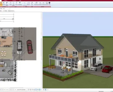 Row house floor plan created with Plan7Architect – precise and customizable