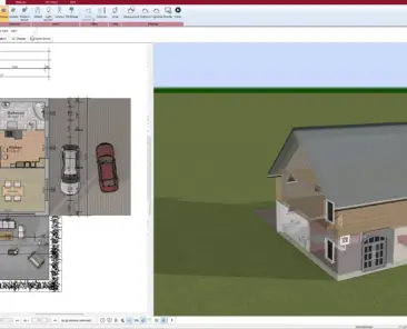 2D Ground Floor Draft Created with Plan7Architect