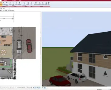2D basement floor plan created with Plan7Architect