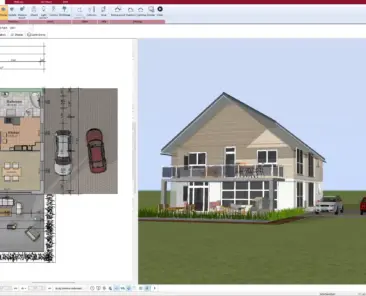 2D floor plan created in Plan7Architect – starting point for the 3D conversion