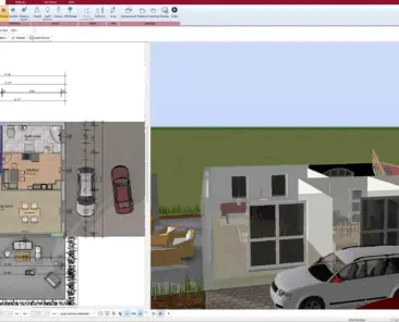 2D floor plan of an underground garage created with Plan7Architect