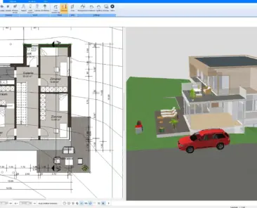 Example of a base floor setup created with Plan7Architect