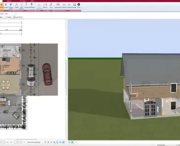 Floor plan created with Plan7Architect Detailed 2D layout of a single-family home.