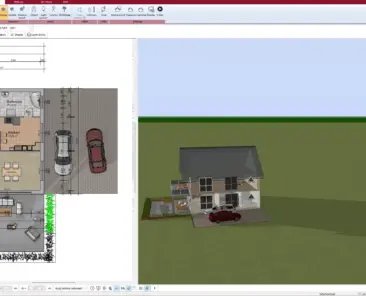 Floor plan created with Plan7Architekt Professional 2D planning with precise measurement