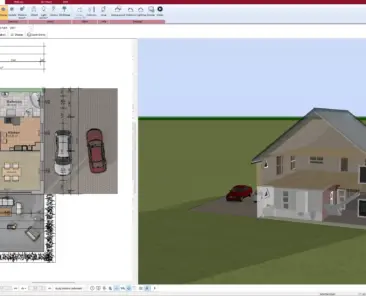 Imported floor plan in Plan7Architect – used as a tracing layer for digital reconstruction
