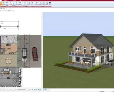 2D Floor Plan Created in Plan7Architect