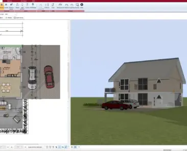 2D Floor Plan Layout Created with Plan7Architect