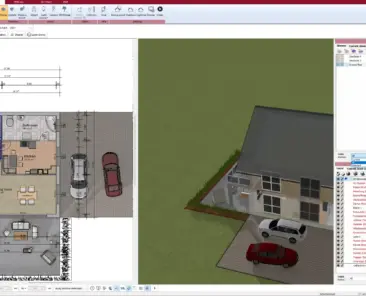 2D floor plan created with Plan7Architect – precise wall and room layout in just minutes