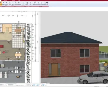 2D floor plan created with Plan7Architect – showing room layout and dimensions