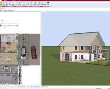 2D floor plan of a Swedish-style house created with Plan7Architect
