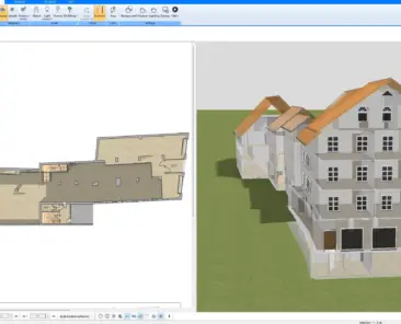 2D floor plan of a joinery workshop created with Plan7Architect