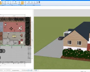 2D floor plan of a traditional farmhouse recreated using Plan7Architect