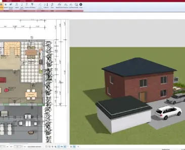 3D floor plan created with Plan7Architect real-time visualization while designing