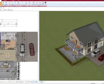 3D house model created with Plan7Architect – real-time visualization of exterior design