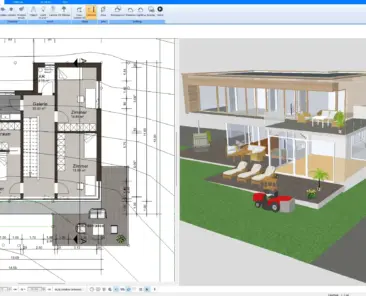 3D house visualization created with Plan7Architect software