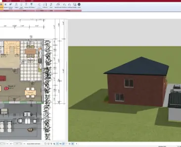 Created with Plan7Architect Detailed 2D floor plan for a single-family home