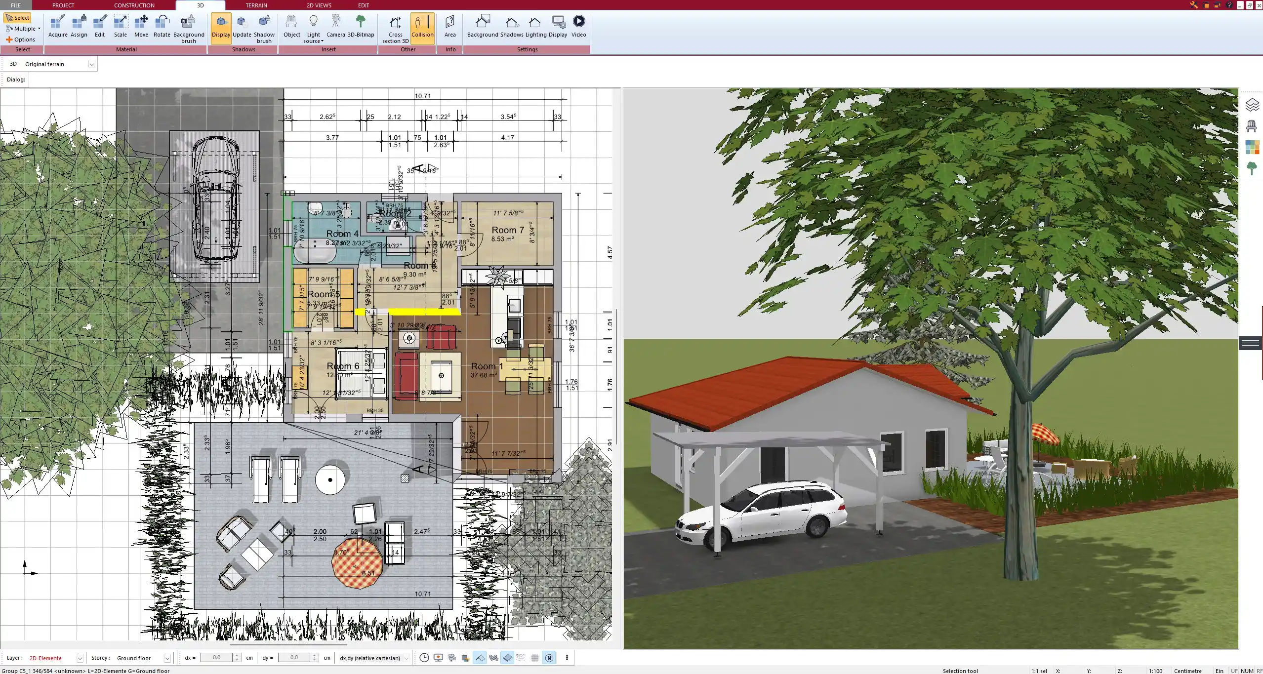 Designed with Plan7Architect Complete 2D floor plan with precise room dimensions