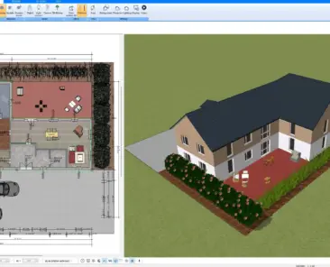 Designer home floor plan created with Plan7Architect – top-down 2D layout view