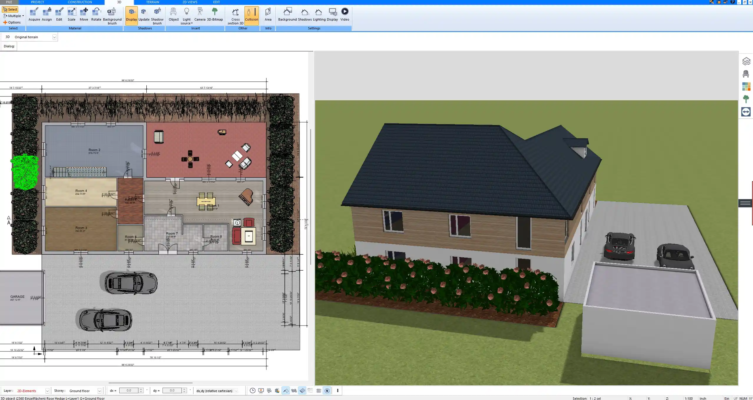 Designing a multi-module layout with Plan7Architect – custom configuration of separate building sections