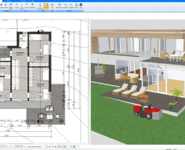 Example of a prefab house floor plan created with Plan7Architect