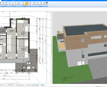 Floor plan created using Plan7Architect – precise 2D layout with wall and room dimensions