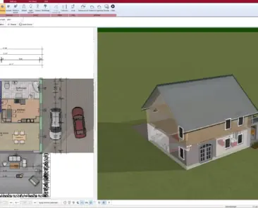 Floor plan created using Plan7Architect – precise wall dimensions and room layout shown
