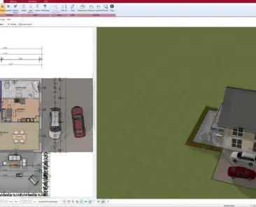 Floor plan created using Plan7Architect’s 2D drawing tools