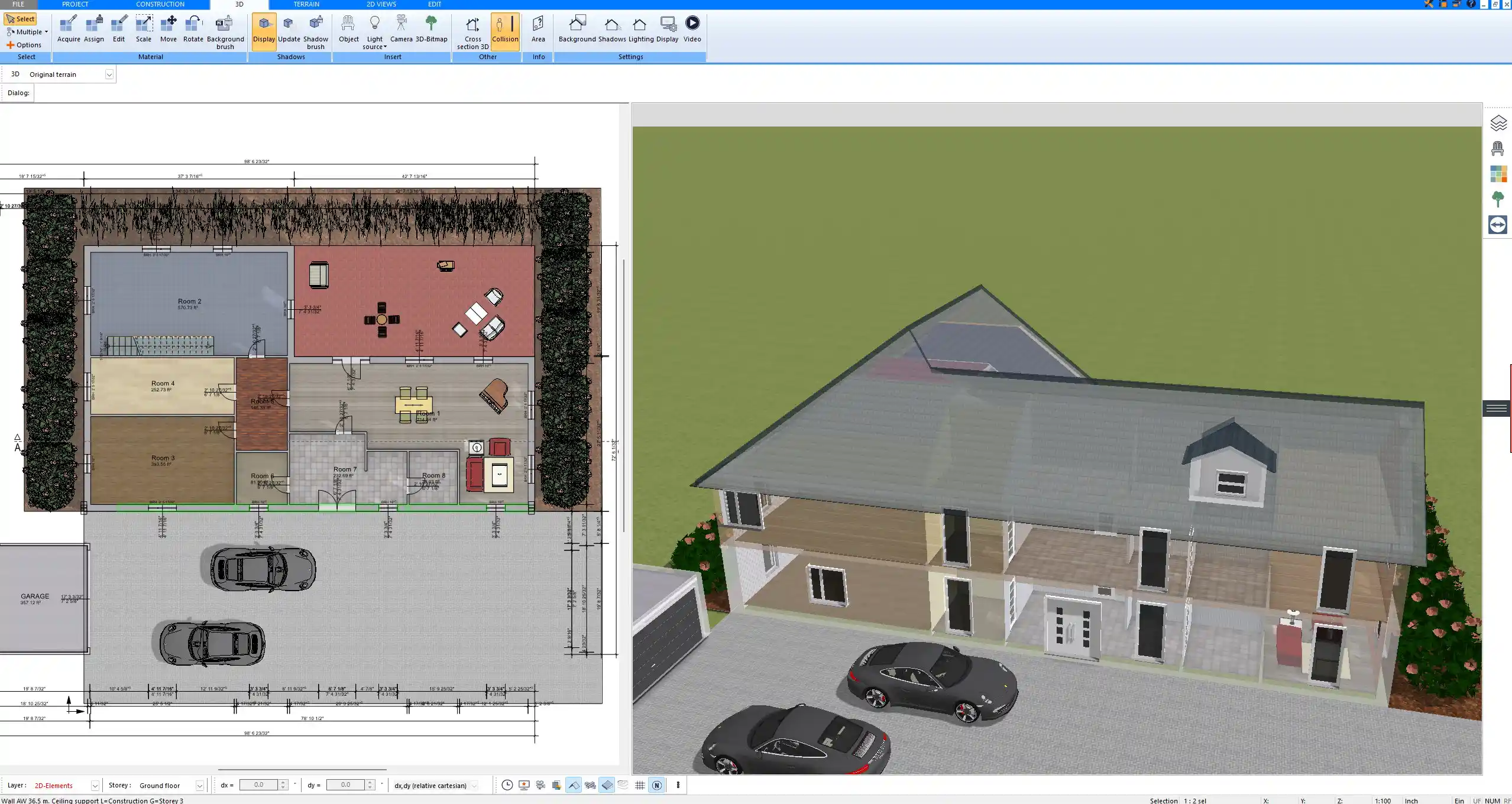 Floor plan created with Plan7Architect Compact layout optimized for energy efficiency
