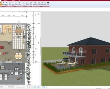 Floor plan created with Plan7Architect zoning optimized for sunlight and natural ventilation
