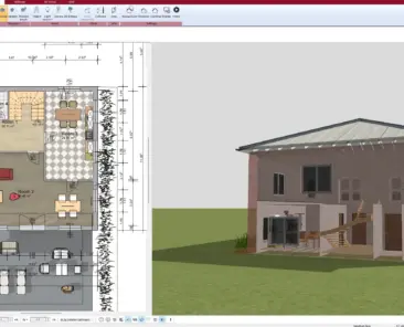 Floor plan created with Plan7Architect – showing a clear layout for a modern show home
