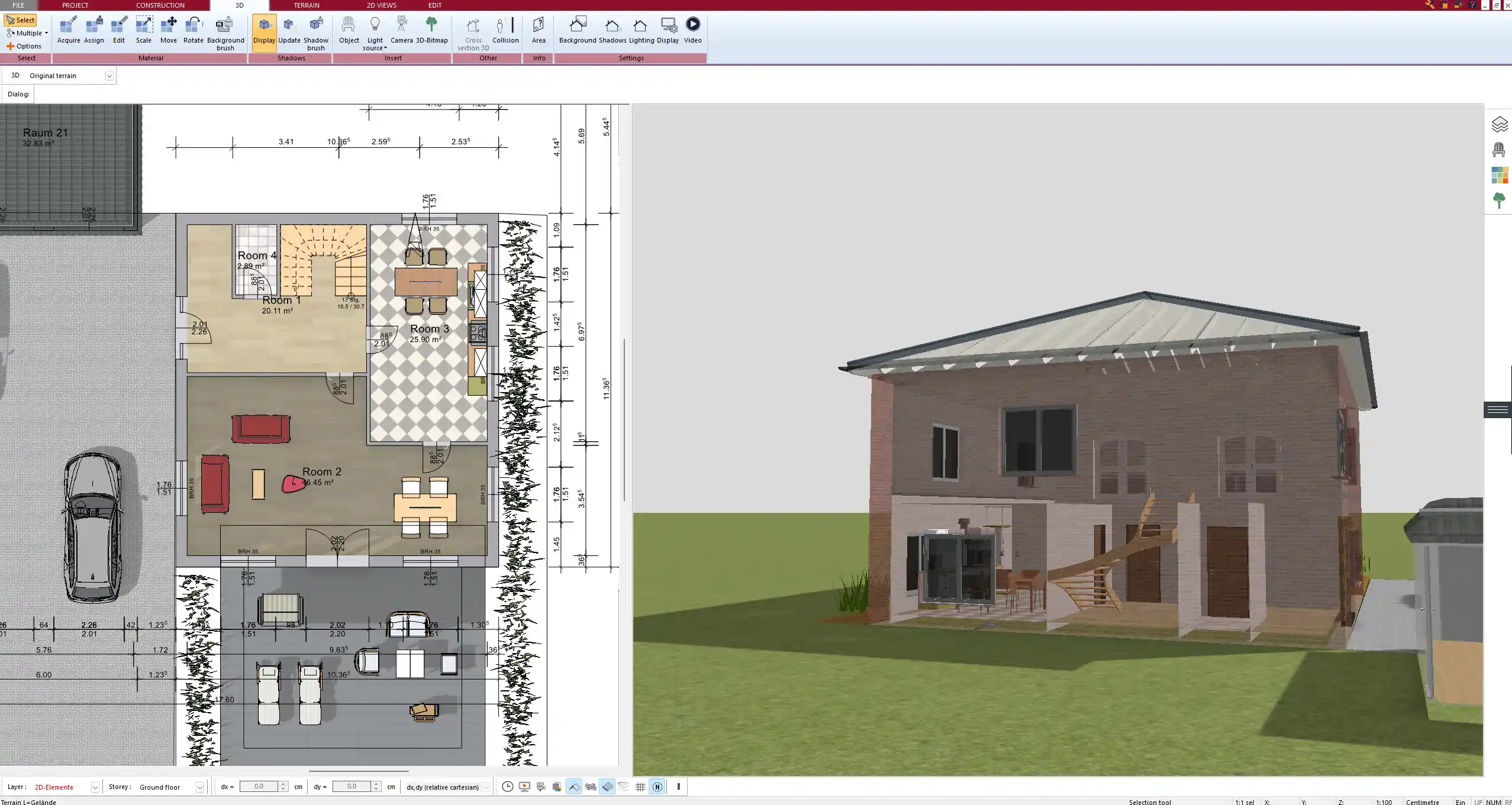 Floor plan created with Plan7Architect – showing a clear layout for a modern show home