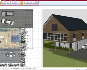 Floor plan of a turnkey house created with Plan7Architect – full 2D layout view
