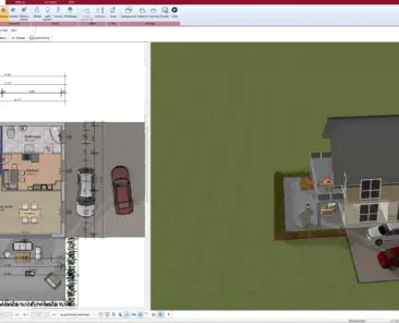 Ground-floor bungalow layout created with Plan7Architect software