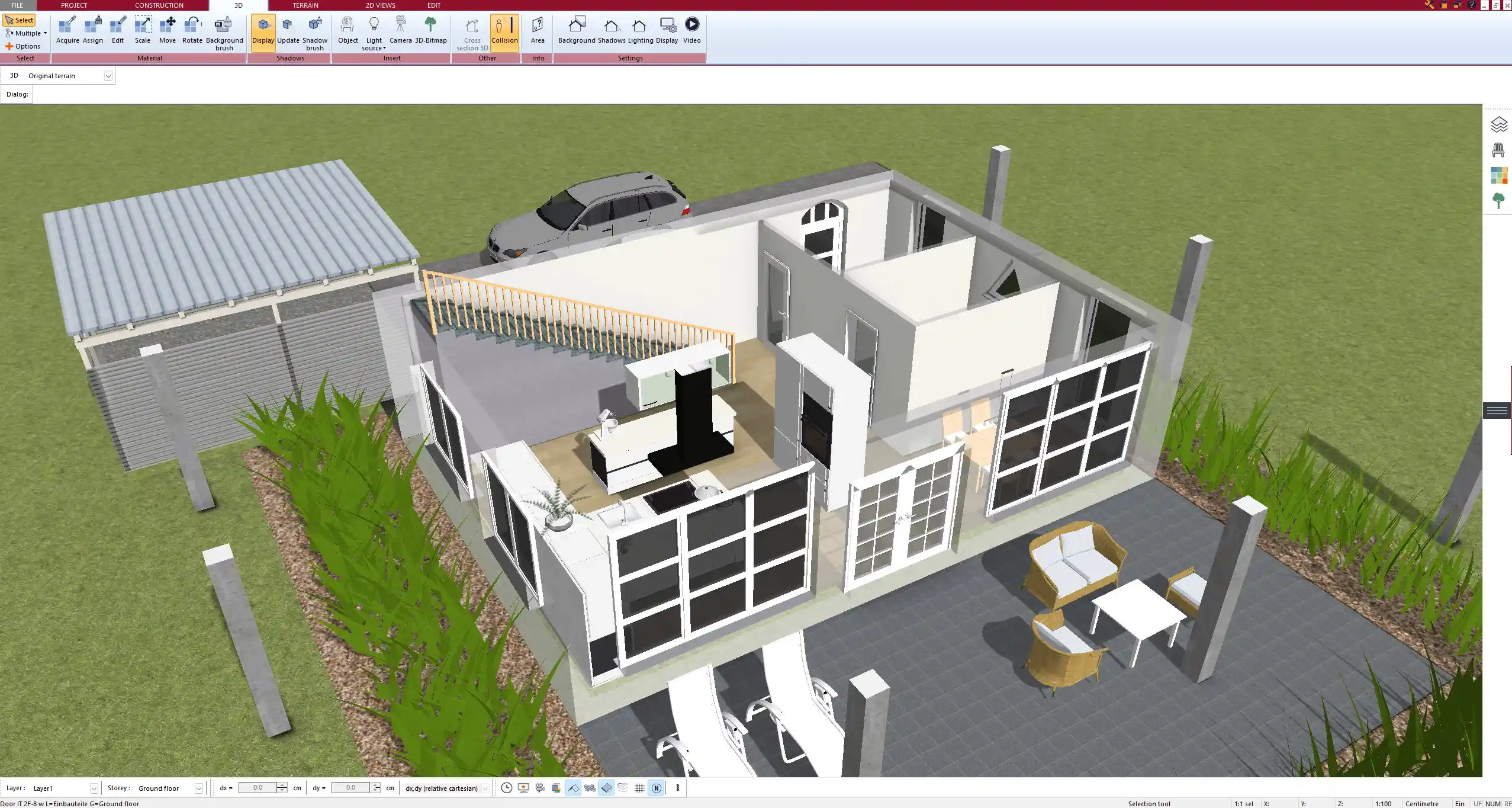 Interior design planning with Plan7Architect