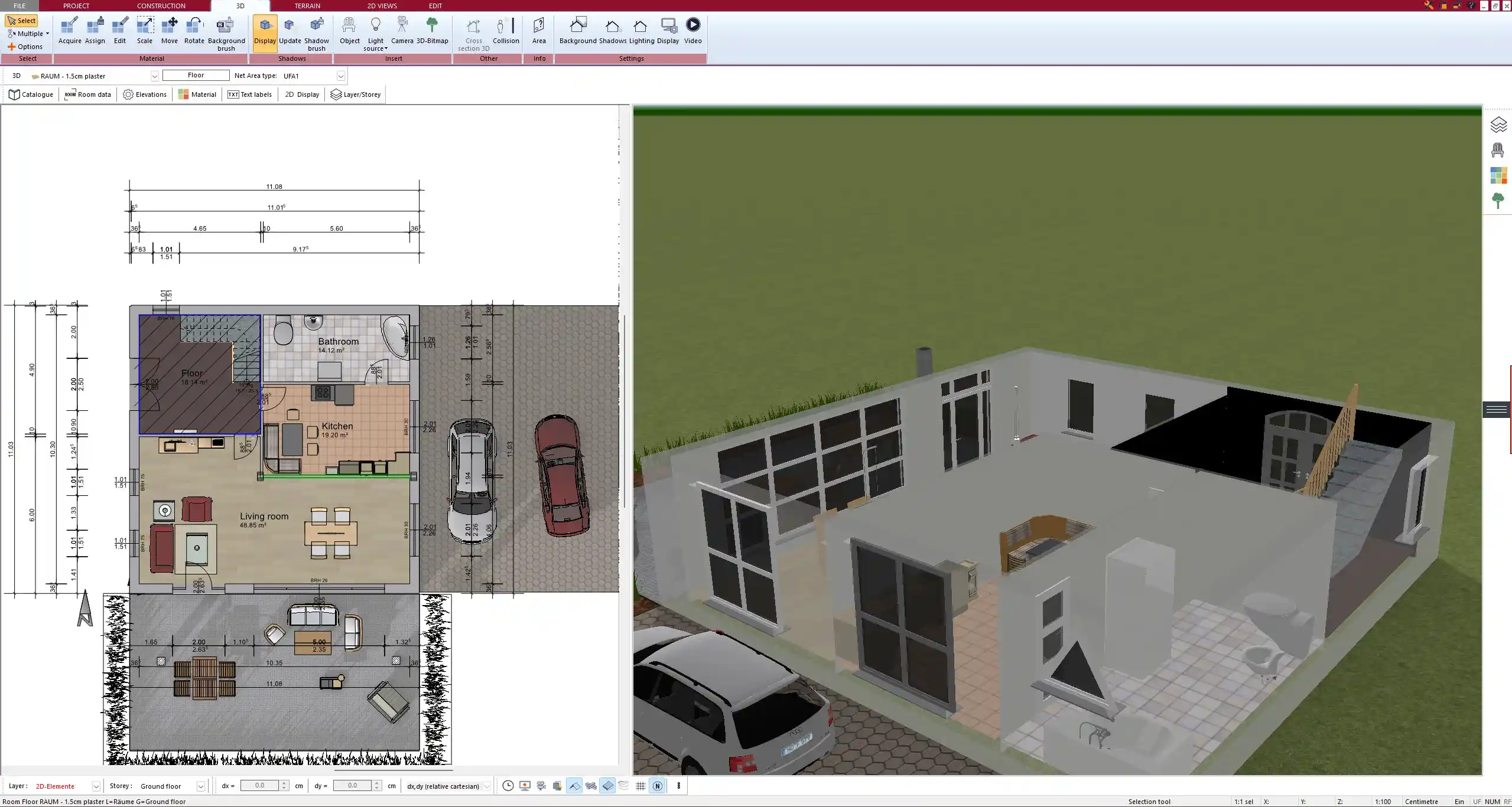 Loft floor plan created with Plan7Architect – 2D layout view