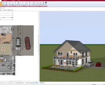 Passive House floor plan created with Plan7Architect – compact and solar-optimized layout