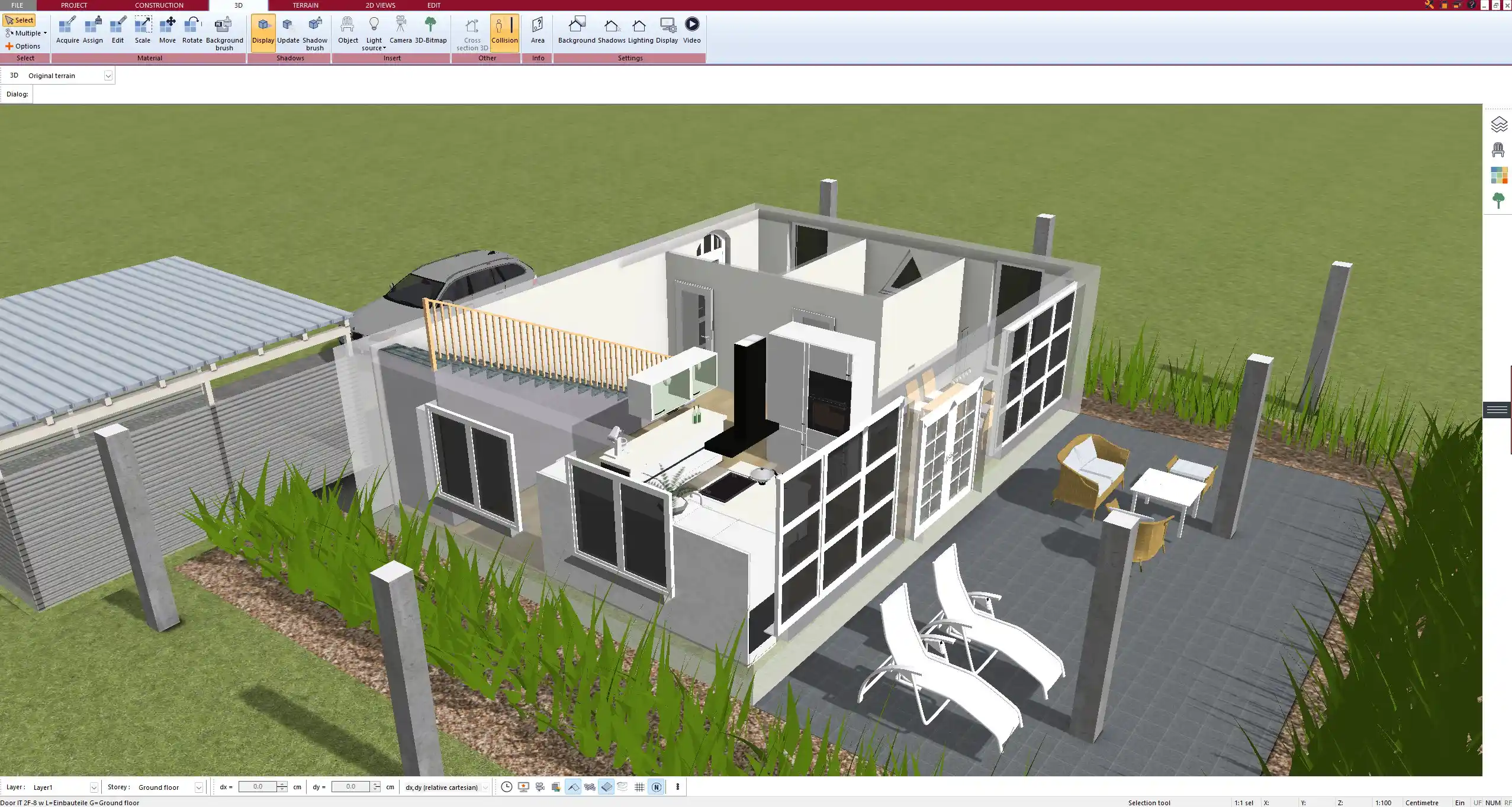 Plan7Architect floor plan with clearly separated zones clean living spaces and utility areas kept apart